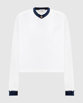 Versace Білий лонгслів з емблемою 10245091A17894