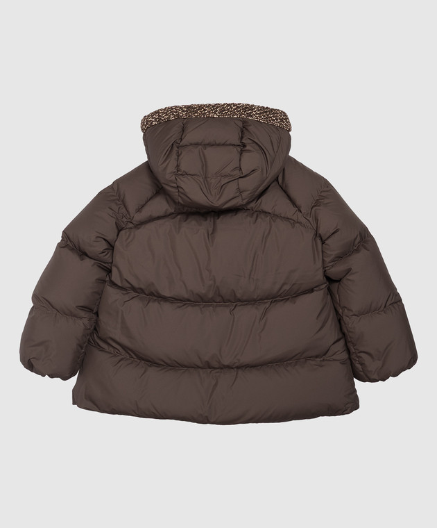 Moncler ENFANT Детский коричневый пуховик Duilla L29541A00102597YW изображение 2