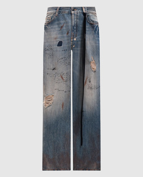 Ann Demeulemeester Синие джинсы Jakoba с винтажным эффектом B0014543FA787
