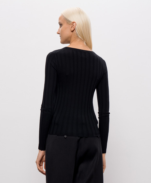 Allude Чорний джемпер з вовни 26564021 зображення 4