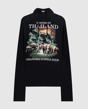 Vetements Черные худи Northern Thailand ME76HD240B