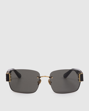 Linda Farrow Черные очки Jessica с позолотой LFL1643C1SUN