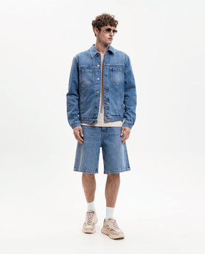 Off-White Синяя джинсовая куртка 44MYE09QS26D002