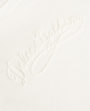 Dolce&Gabbana Дитяча біла футболка з вишивкою логотипа L5JTNKG7PYF26