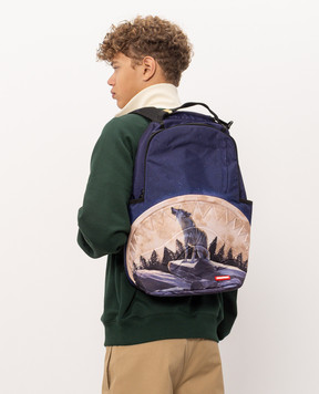 Sprayground Дитячий синій рюкзак AWOOOOOOOOOOOOOOOO 910B8564NSZ