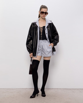 Dolce&Gabbana Серые шорты в полоску FTDMCTFR51X