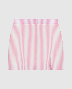 Rowen Rose Біла спідниця міні в смужку SKRRR255