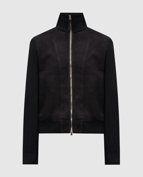 Tom Ford Чорна комбінована куртка KZF012YMW136