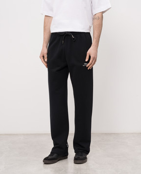 Off-White Черные спортивные брюки с принтом 44MCH05AS26F008