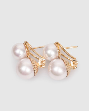 Madreperla Розовые серьги с бусинами 213169