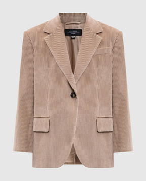 Max Mara Weekend Бежевий вельветовий жакет FORMIA FORMIA