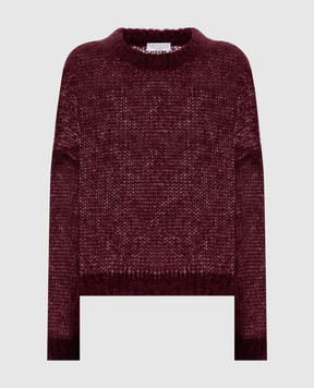 Brunello Cucinelli Бордовый свитер с шерстью MLC349300P