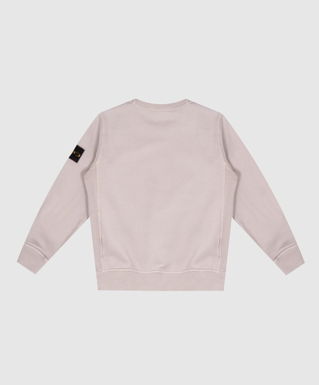 Stone Island Детский свитшот серый с патчем логотипа L2S166100001S0A2024 изображение 2