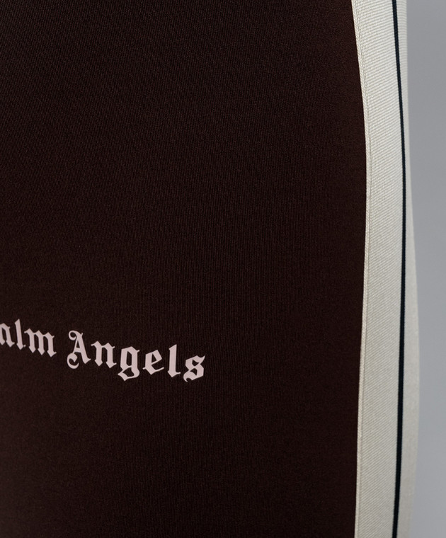 Palm Angels Коричневые леггинсы PAWVK001FB001 изображение 5