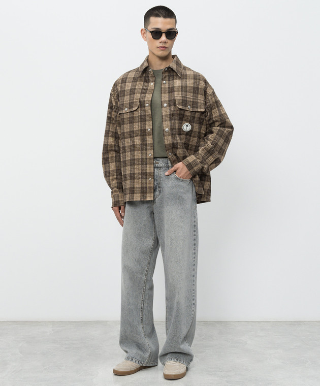 Woolrich Футболка цвета хаки с принтом логотипа CFWOTE2013MRUT4061 изображение 2