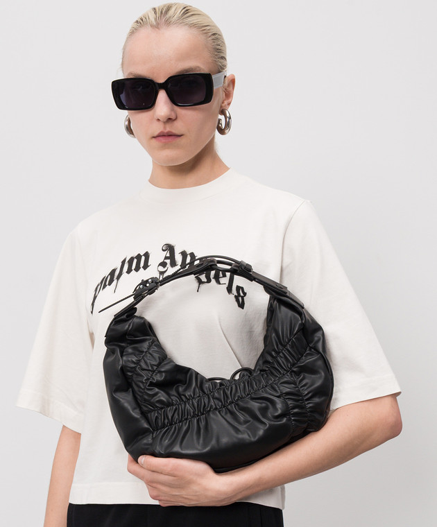 Innerraum Чорна сумка-хобо HM2 з драпіруванням HM2BMBKCRSH зображення 2