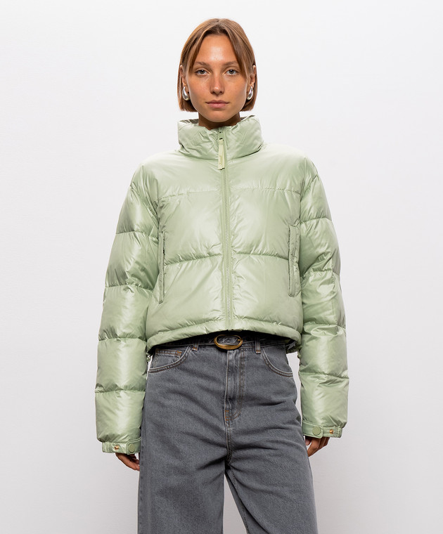 Twinset Зеленая стеганная куртка 262TP2642 изображение 3