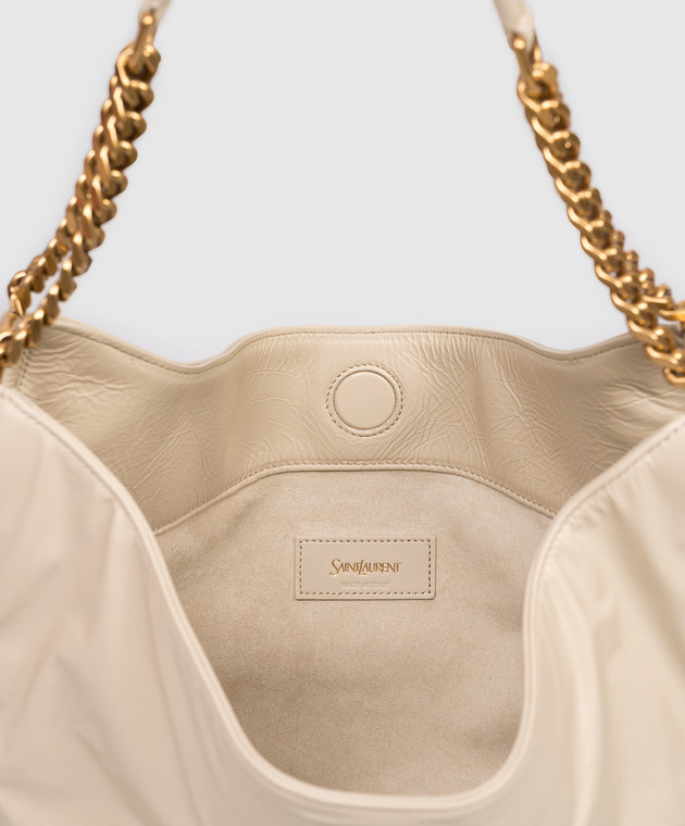 Saint Laurent Бежева шкіряна сумка HORTENSE 871222AAGOL зображення 4