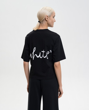 Off-White Черная футболка с логотипом 2AA124S26JER005