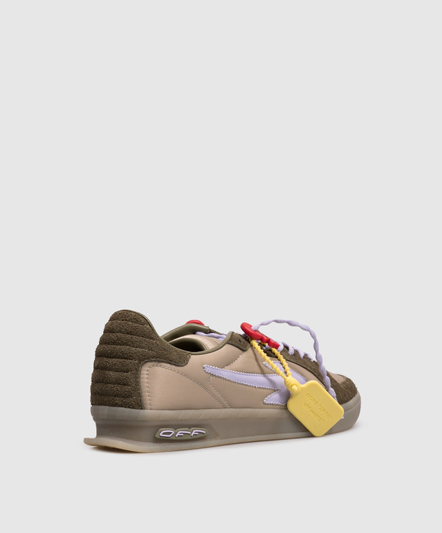 Off-White Комбіновані кросівки кольору хакі End Of Play OMIA2ALZ26FAB002 зображення 3