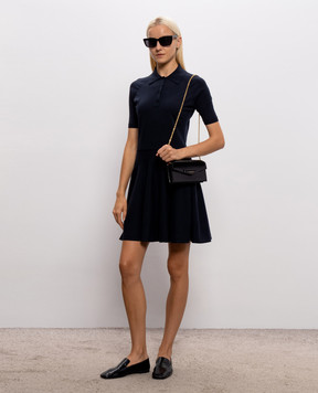 Givenchy Синее платье-поло с шелком BW22Y64ZUU