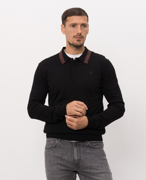 Trussardi Черное поло с окантовкой M0198000021NMK604K01