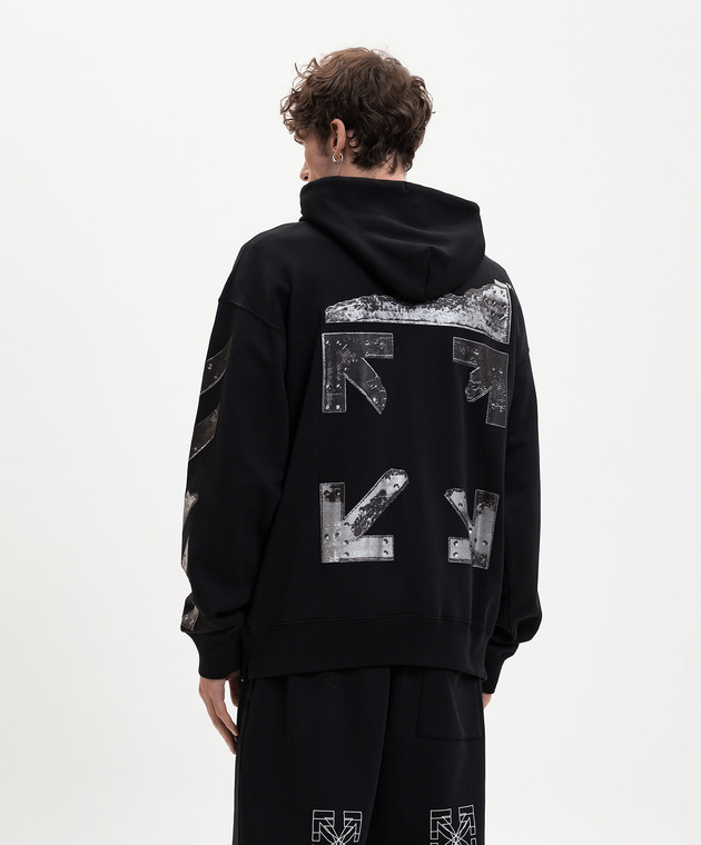 Off-White Черная спортивная куртка 44MBE015S26F001 изображение 4