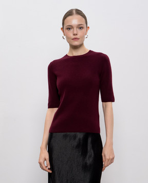 Allude Бордовый топ из кашемира 25517722