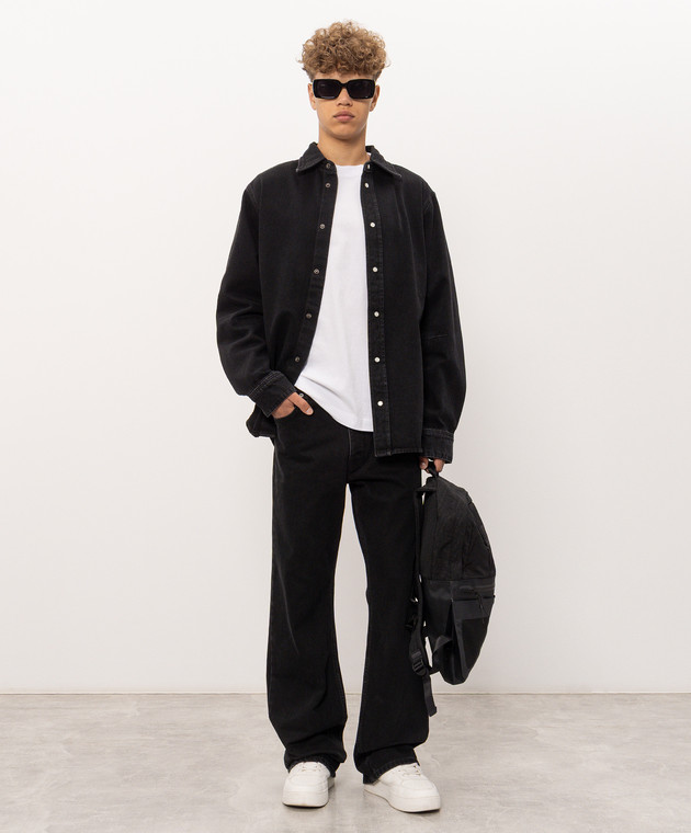 Off-White Белая футболка Stroke 2 Arrow 44MAA120F26J00H изображение 2