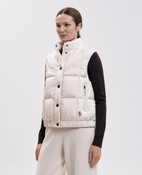 Moncler Grenoble Пуховий жилет Doucy кольору айворі L20981A00028599JX