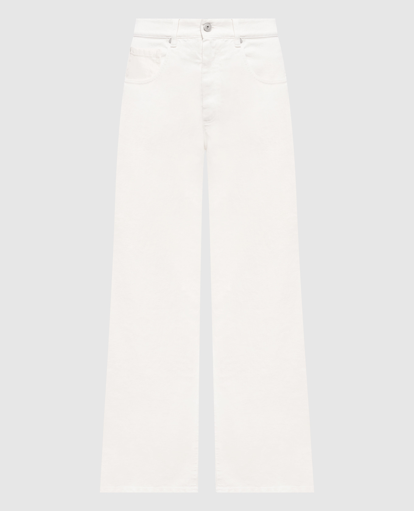 Белые джинсы с логотип патч