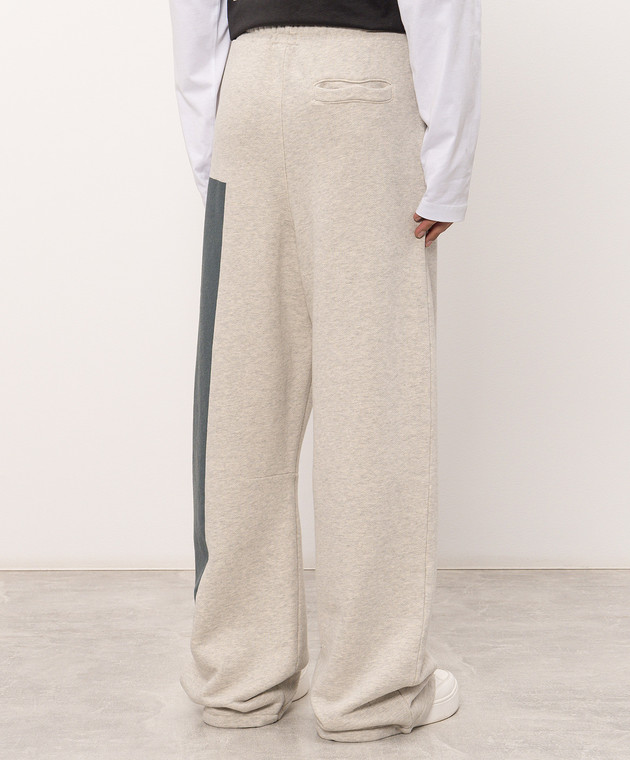 Off-White Серые спортивные меланжевые штаны 44MCJ03QF26F001060 изображение 4