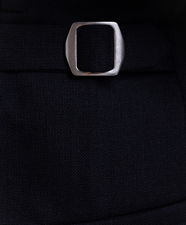 Bottega Veneta Сині штани з вовни A003XTV6Y50 зображення 5