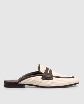 Brunello Cucinelli Бежеві мюлі MZQ9C3212