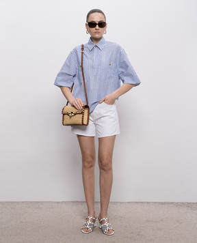 Valentino Сорочка з льоном в смужку 8V0AAF26BH0