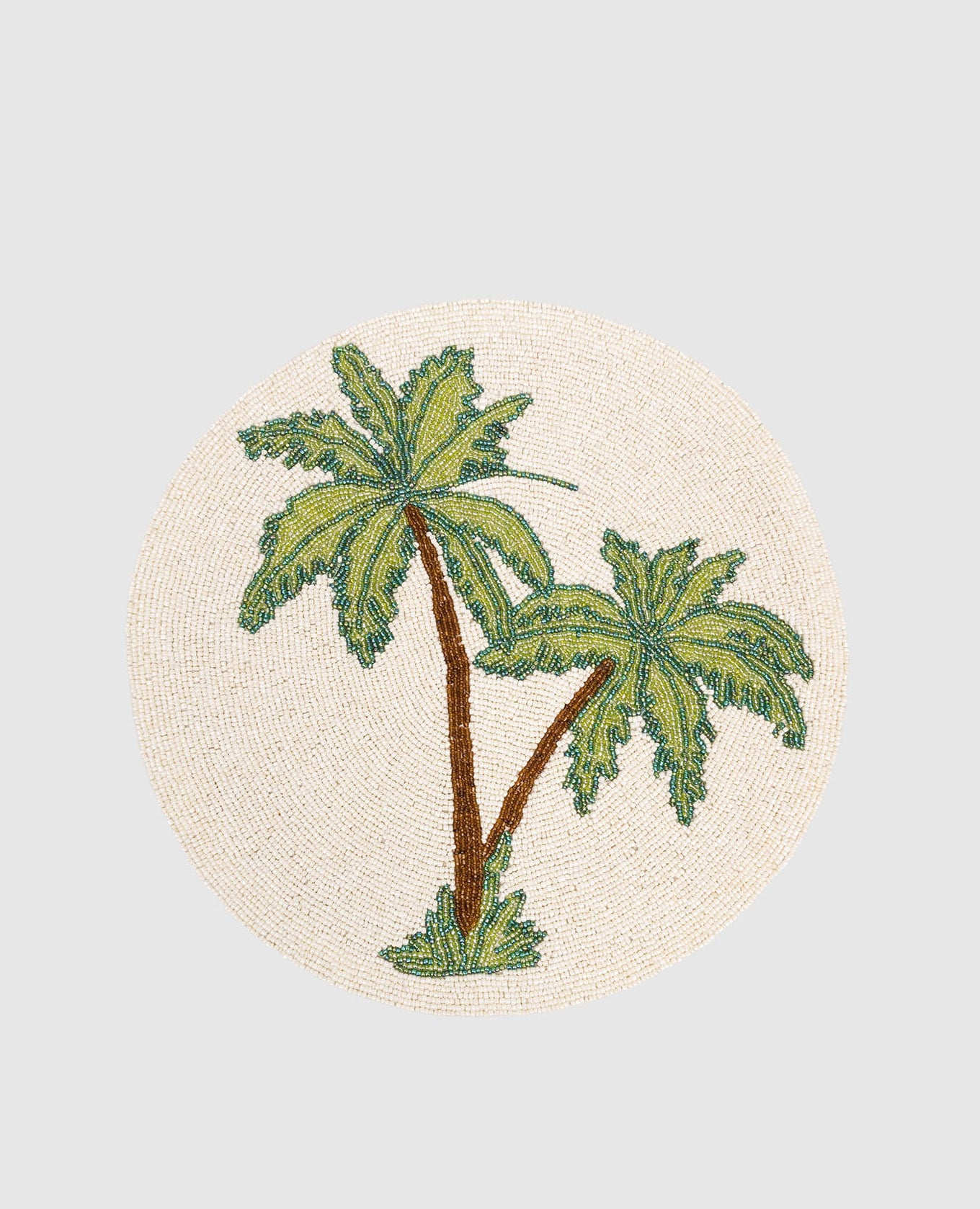 

Белый сервировочный столовый коврик из бисера, Салфетки