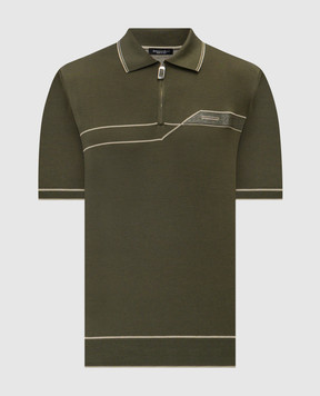 Stefano Ricci Зелене поло із шовку з логотипом K616434Z33F26104