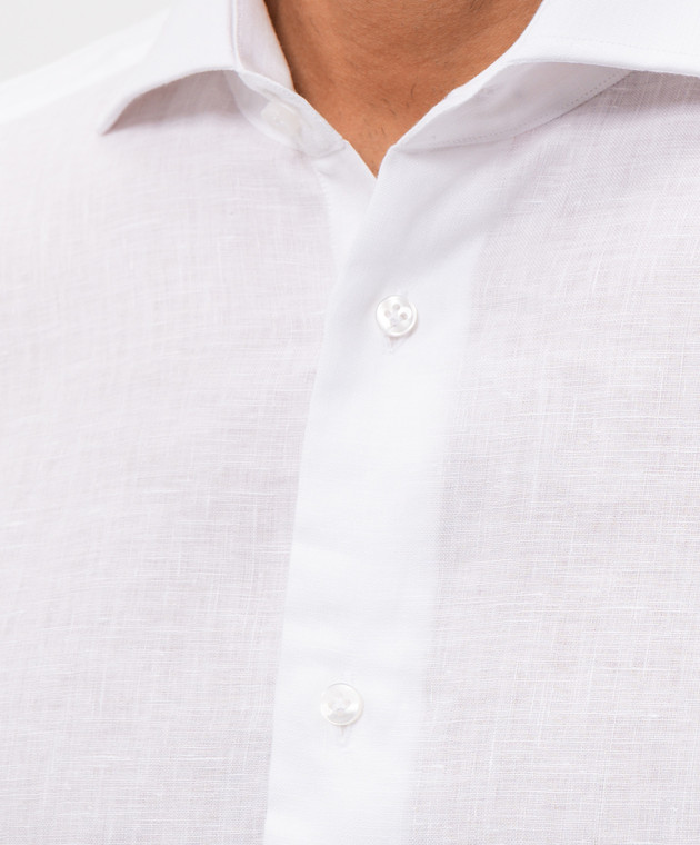 Pini Parma Сорочка білого кольору з льону SHICLIBCO зображення 5