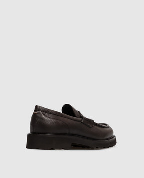 Canali Коричневые кожаные лоферы RF01356611244