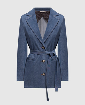 Max Mara Синий джинсовый жакет ODISSEA MMLODISSEA