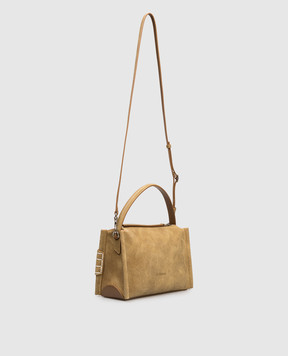 JW Anderson Коричневая замшевая сумка Loafer HB0762LA0319