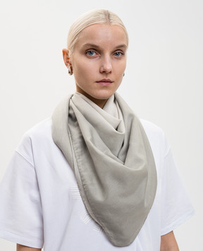 MooRER Сіра хустка з шовком MURRAYFCS