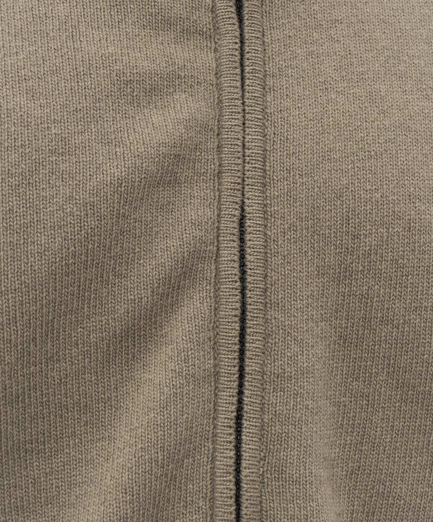 C.P. Company Кардиган с шерстью цвета хаки MKN088A110149A изображение 5