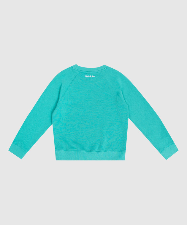 Sporty & Rich Дитячий зелений утеплений світшот Be Nice WS076712003GR02 зображення 2