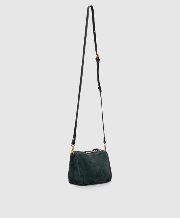 Gianni Chiarini Зеленая замшевая сумка кросс-боди Nora BS10224CMPL изображение 3
