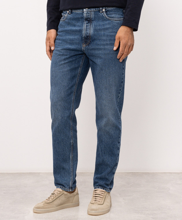 Brunello Cucinelli Сині джинси з патчем M241PO2090 зображення 3