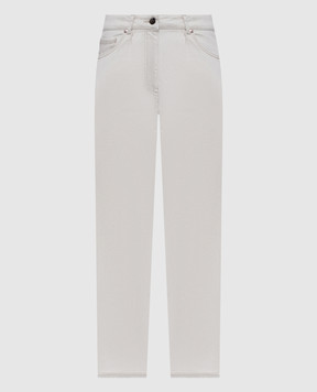 Peserico Сірі джинси з патчем логотипа PM4821LZR04951