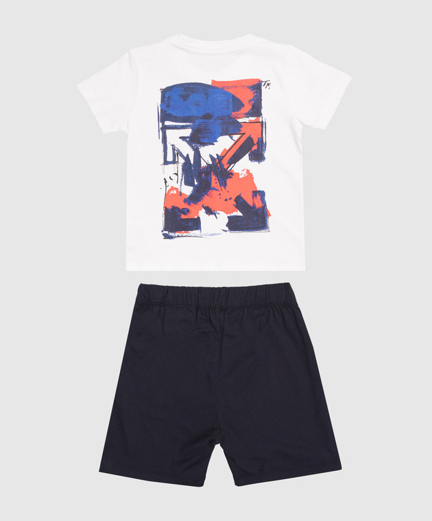 Off-White Дитячий костюм з принтом логотипа та емблеми 44B2X007S26J002 зображення 2
