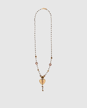 CelesteG Золотое ожерелье с подвеской в форме сердца 462