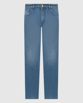 Stefano Ricci Сині джинси з патчем логотипа MST61B3060T0178